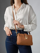 Cross Body Tas Equestre Leder Etrier Bruin equestre EEQT0143-vue-porte